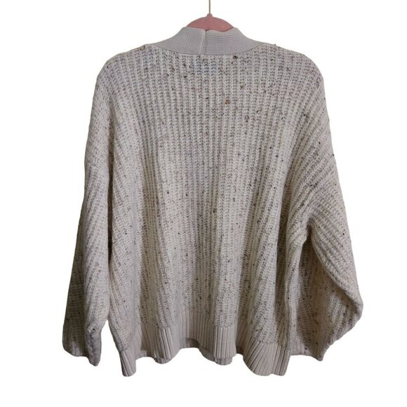 Old Navy Cozy Shaker-Stitch Button-Front Speckled Cardigan Sweater Size 2X - Picture 3 of 11